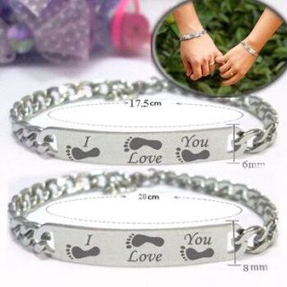 Lắc tay cặp I Love You - bàn chân