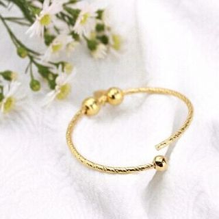 Vòng tay bi- mặt chìa khóa mạ vàng