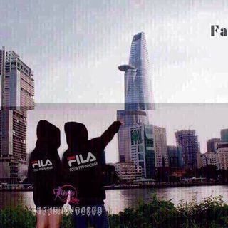 Áo khoác nỉ ép bông Fila