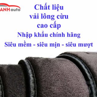 Thảm chống nắng taplo xe ô tô Toyota Vios 2016 chất liệu nhung lông cừu