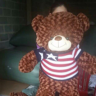 Gấu teddy khổ 1m2 cao 1m