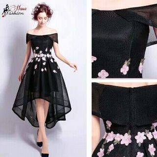 Đầm Xòe Dạ Hội Bẹt Vai