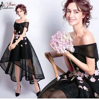 Đầm Xòe Dạ Hội Bẹt Vai