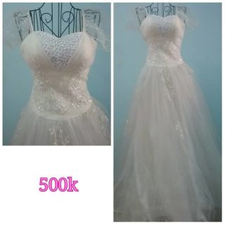 Váy cưới trắng 500