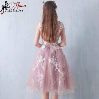 Đầm Xòe Tiểu Thư Đính Ren