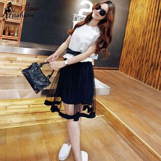 Đầm Xòe Tùng Lưới Cực Xinh