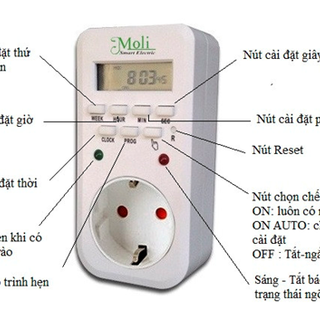 Ổ CẮM HẸN GIỜ ĐIỆN TỬ MOLI