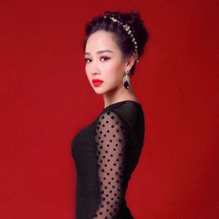 Đầm body đen phối lưới 1536