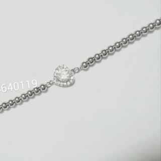 Lắc tay bi inox mặt trái tim đính xoàn