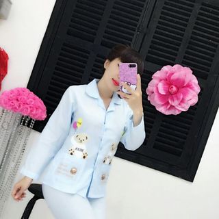 đồ bộ piama TDQD gấu Bear giá 120k