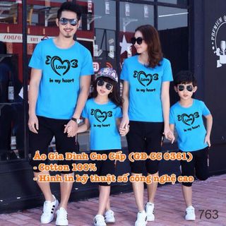 Ao gia đình mẫu mới tháng 8