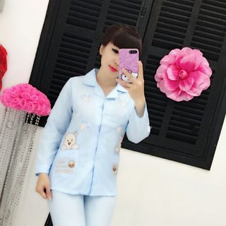 đồ bộ piama TDQD gấu Bàn tay giá 120k