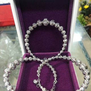 Vòng tay Bạc xi Bạch kim