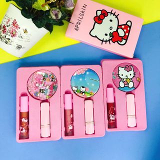 Bộ 2 Son Môi Aprill Skin và gương soi Kitty giá sỉ