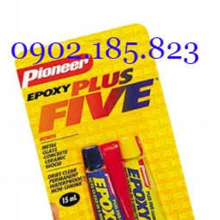 Keo vỉ dán kính gỗ kim loại Plus Five khô sau 5 phút