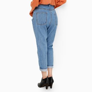 Quần Jean Baggy nữ màu xanh