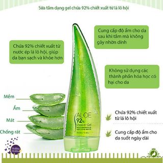 Gel Tắm Holika Holika Aloe 92 Shower Gel 250ml