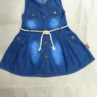 Giá thanh lý đầm jean bé gái cao cấp-TLDJ1001