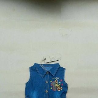 Giá thanh lý đầm jean bé gái cao cấp-TLDJ1002