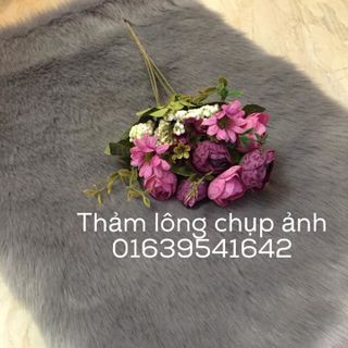 Thảm lông chụp ảnh , thảm trải bàn trang điểm