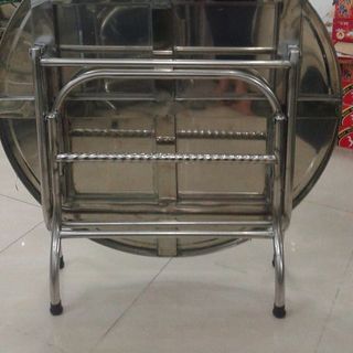 BÀN TRÒN INOX 1M2