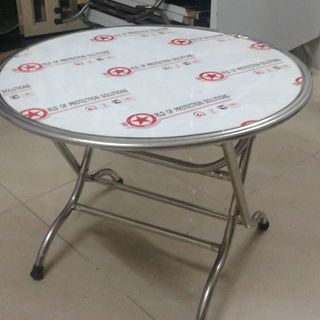 BÀN TRÒN INOX 1M2
