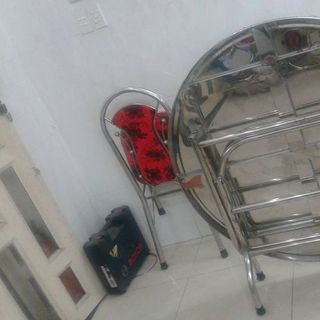 BÀN TRÒN INOX 1M2