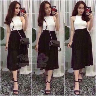 Ôm lô lộn xộn áo kiểu đầm set