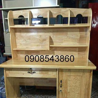 bàn học sinh gỗ cao su 1m