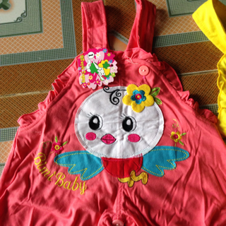 bộ yếm liền quần cho bé