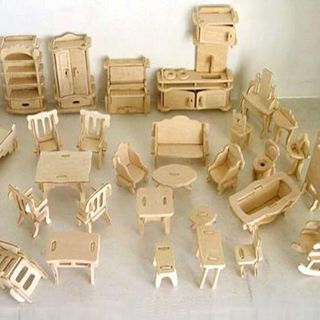 Bộ đồ chơi mô hình lắp ghép gỗ 3D