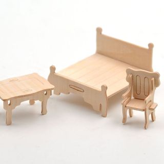 Bộ đồ chơi mô hình lắp ghép gỗ 3D
