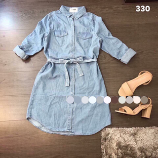 Đầm sơ mi jean
