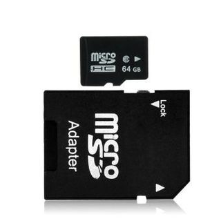 Bộ 1 thẻ nhớ MicroSD 8GB 1 Adapter Đen giá sỉ