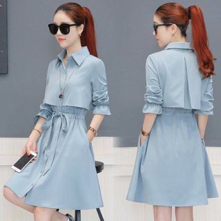 ĐẦM ÁO KHOÁC MẶC 2 KIỂU THS350