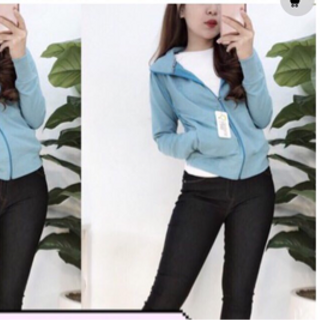 Áo khoác chống tia UV Hàn Quốc vải cotton 100