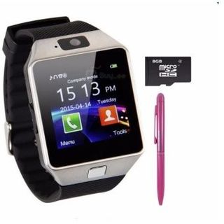 Bộ Đồng hồ thông minh Smart Watch DZ09 bạc và 1 thẻ nhớ 8GB 1 bút cảm ứng giá sỉ