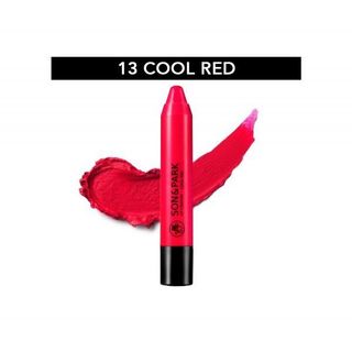 Son lì màu dưỡng môi Son And Park 13 - Lip Crayon 13 Cool Red