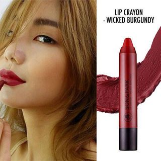 Son lì màu dưỡng môi Son And Park 09 - Lip Crayon 09 Wicked Burgundy