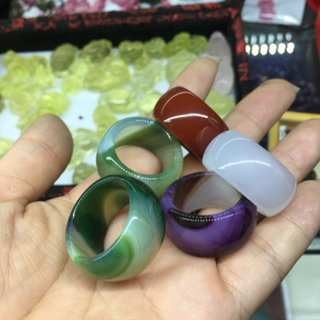 Nhẫn mã não bản to - 201