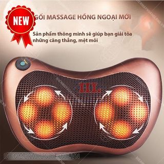 gối massager hồng ngoại 8bi