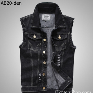 Áo jeans áo bò sát nách 3 lỗ