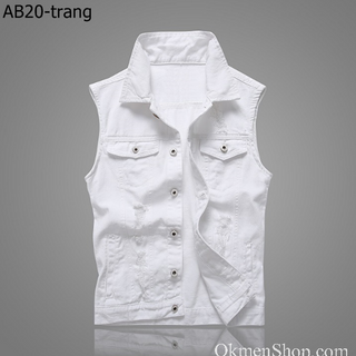 Áo jeans áo bò sát nách 3 lỗ