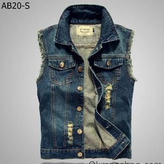 Áo jeans áo bò sát nách 3 lỗ