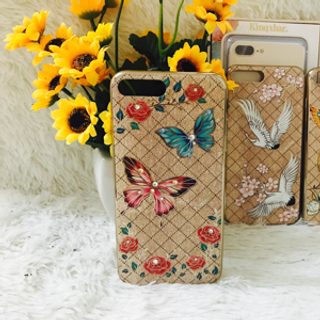 Ốp Kingxbar hình hoa đính đá cho Iphone