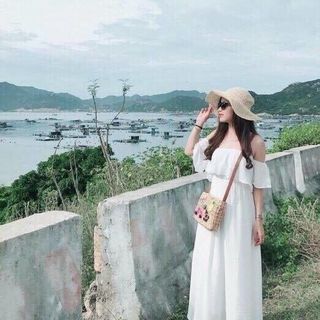 Đầm Maxi trễ vai