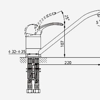️VÒI RỬA CHÉN NÓNG LẠNH - SẢN PHẨM CỦA TOP ITALY - 3501516C