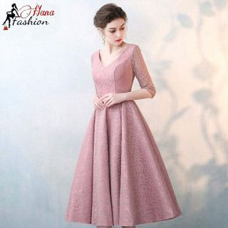 Đầm Xòe Ren Tay Lỡ