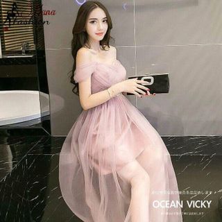 Đầm Maxi Dự Tiệc Bẹt Vai