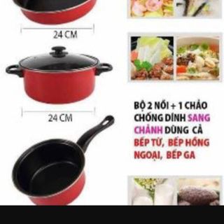 Set 3 nồi chống dính